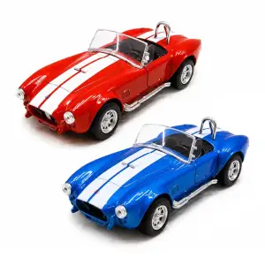 Автомодель – SHELBY COBRA 427 SC 1965 (красный, синий) TechnoDrive (260093U)