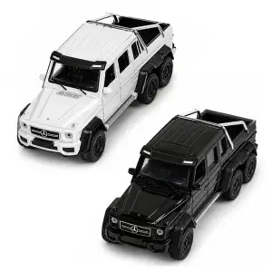 Автомодель – MERCEDES‑BENZ G 63 AMG 6X6 (білий, чорний) TechnoDrive (26023W)