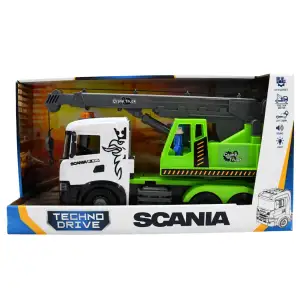 Автомодель серии "Mid Truck" – АВТОКРАН SCANIA (свет, звук) TechnoDrive (3006KS)