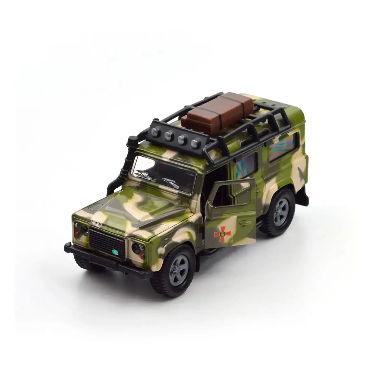 Ігровий набір – LAND ROVER DEFENDER MІЛІТАРІ (з причепом) TechnoDrive (520027.270)