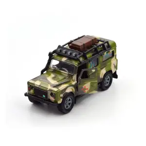 Ігровий набір – LAND ROVER DEFENDER MІЛІТАРІ (з причепом) TechnoDrive (520027.270)