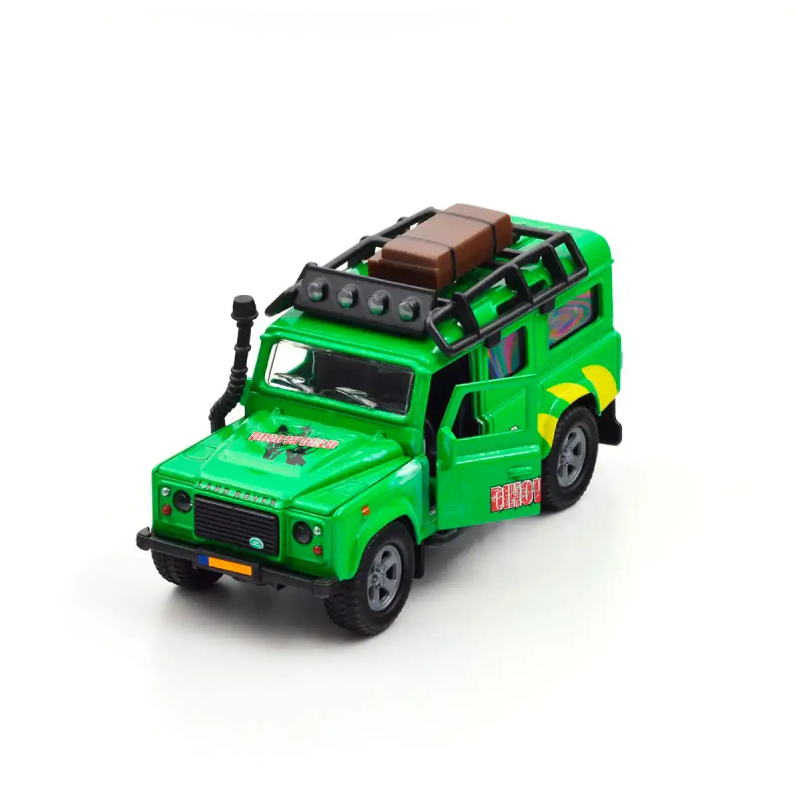 Ігровий набір – LAND ROVER (з причепом і динозавром) TechnoDrive (520178.270)