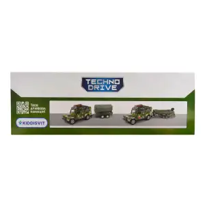 Игровой набор – LAND ROVER DEFENDER MИЛИТАРИ (с лодкой) TechnoDrive (520191.270)