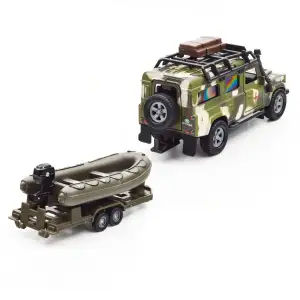 Игровой набор – LAND ROVER DEFENDER MИЛИТАРИ (с лодкой) TechnoDrive (520191.270)