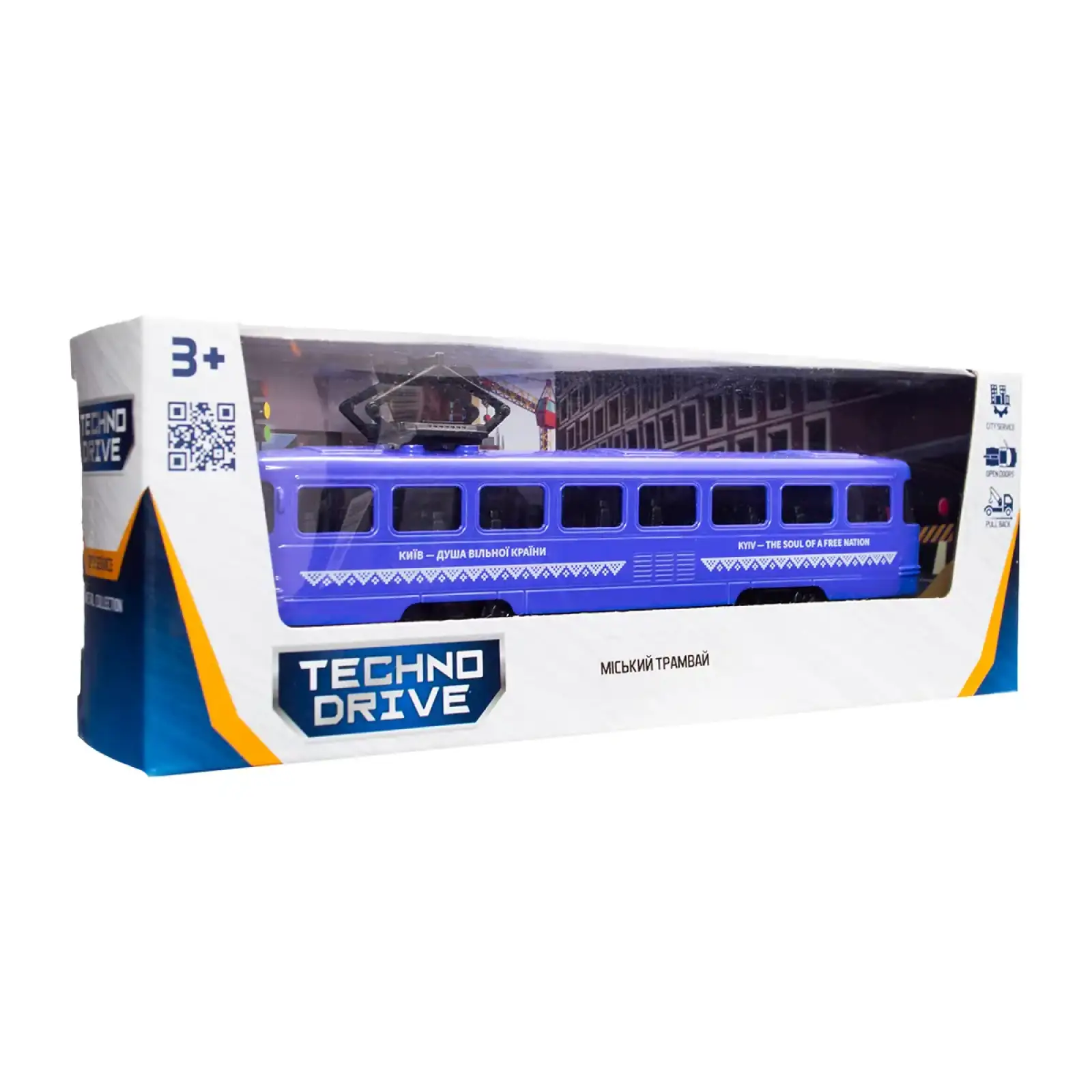 Модель - ГОРОДСКОЙ ТРАМВАЙ КИЕВ TechnoDrive (KM250425)
