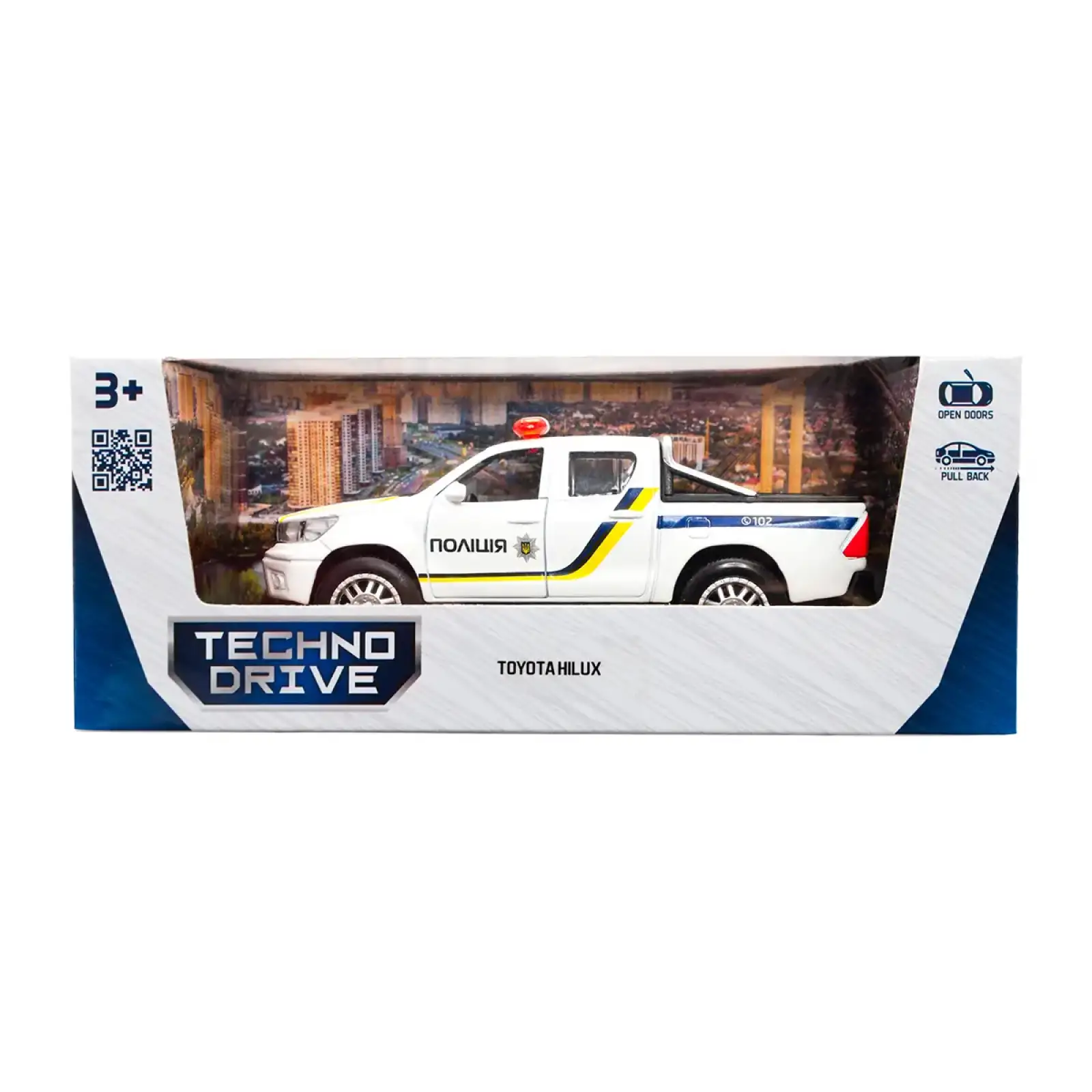 Автомодель TOYOTA HILUX ПОЛИЦИЯ TechnoDrive (KM250426)