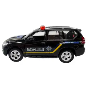 Автомодель – TOYOTA PRADO ПОЛИЦИЯ (черный) TechnoDrive (KM260416P)