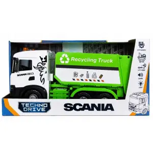 Автомодель серии "Mid Truck" – МУСОРОВОЗ SCANIA (свет, звук) TechnoDrive (OC-3005)