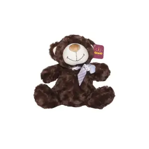 М'яка іграшка ВЕДМІДЬ (коричневий, з бантом, 25 cm) Grand (2502GMB)