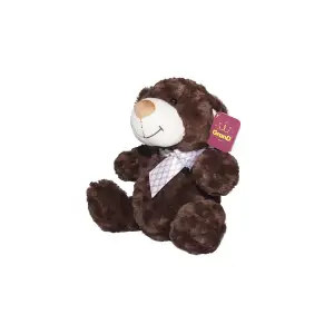 М'яка іграшка ВЕДМІДЬ (коричневий, з бантом, 25 cm) Grand (2502GMB)