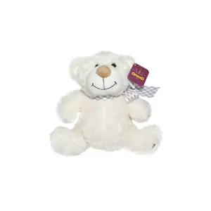 М'яка іграшка ВЕДМІДЬ (білий, з бантом, 25 cm) Grand (2503GMB)