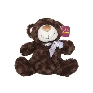 М'яка іграшка ВЕДМІДЬ (коричневий, з бантом, 33 cm) Grand (3302GMB)