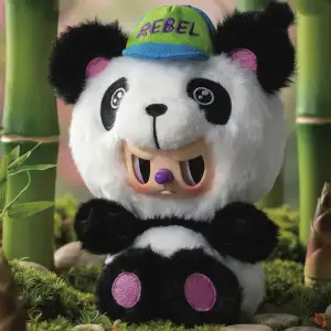Колекційна м'яка іграшка з кільцем POP TOP Rebel Bear серії 