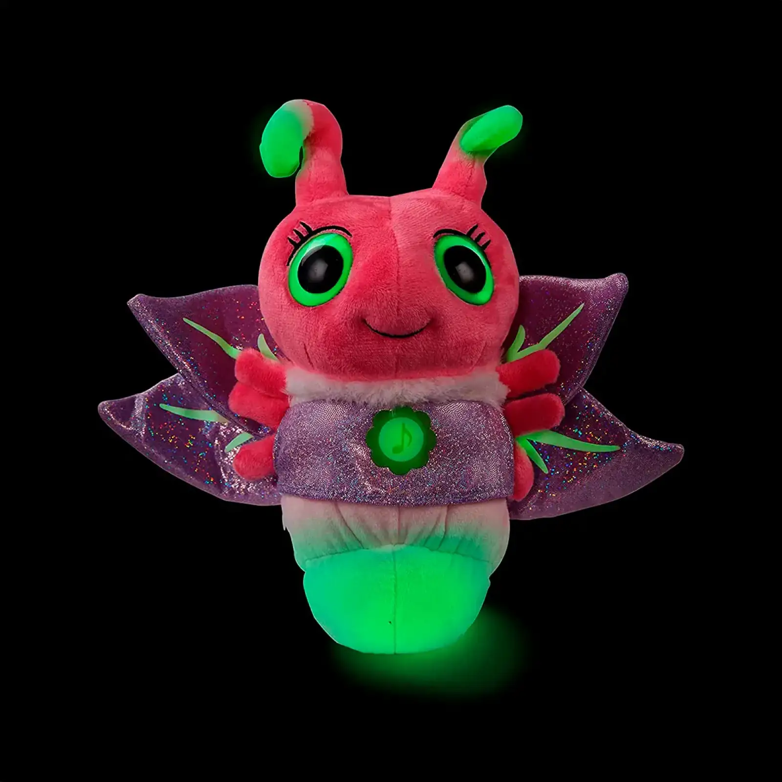 Интерактивная мягкая игрушка GLOWIES – РОЗОВЫЙ СВЕТЛЯЧОК (GW001)
