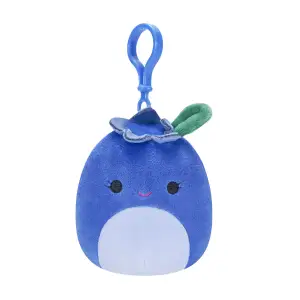 М'яка іграшка на кліпсі SQUISHMALLOWS – ЧОРНИЦЯ БЛУБІ (9 cm) (SQCP00147)