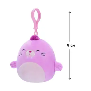 Мягкая игрушка на клипсе SQUISHMALLOWS – МОРЖ ПЭПЭ (9 cm) (SQCP00150)