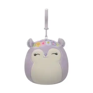 М'яка іграшка на кліпсі SQUISHMALLOWS - БІЛКА СІДНІ (9 cm) (SQCP00180)