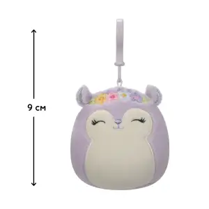 М'яка іграшка на кліпсі SQUISHMALLOWS - БІЛКА СІДНІ (9 cm) (SQCP00180)