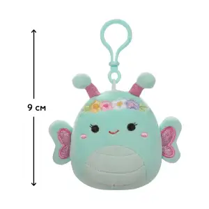 М'яка іграшка на кліпсі SQUISHMALLOWS - МЕТЕЛИК РЕЙНА (9 cm) (SQCP00181)