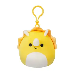 М'яка іграшка на кліпсі SQUISHMALLOWS – ТРИЦЕРАТОПС (9 cm) (SQCP00216)