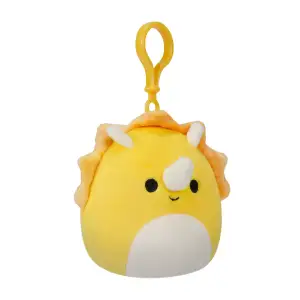 Мягкая игрушка на клипсе SQUISHMALLOWS – ТРИЦЕРАТОПС (9 cm) (SQCP00216)