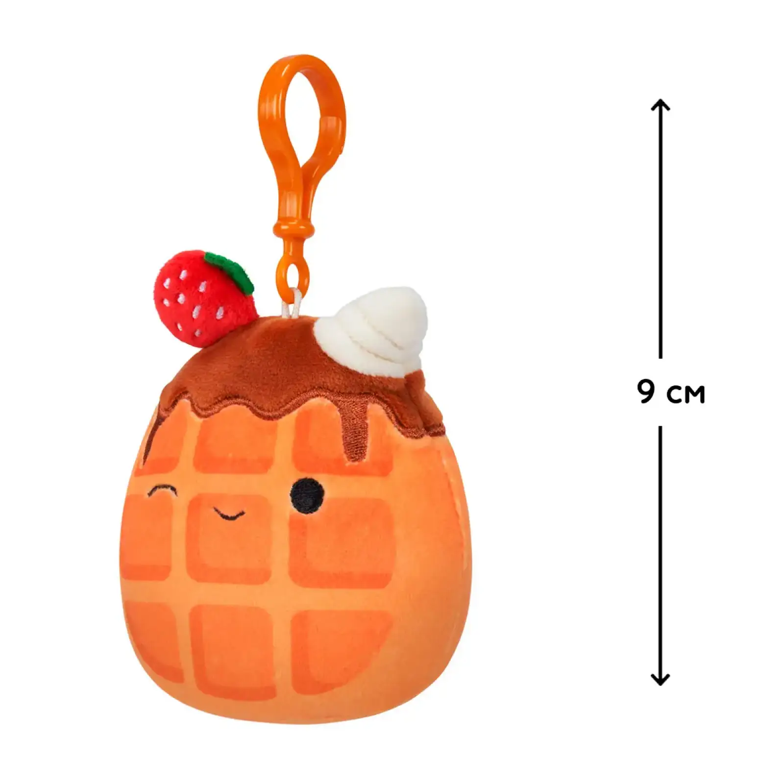 Мягкая игрушка на клипсе SQUISHMALLOWS – ВАФЕЛЬКА ВИВЕР (9 cm) (SQCP00219)