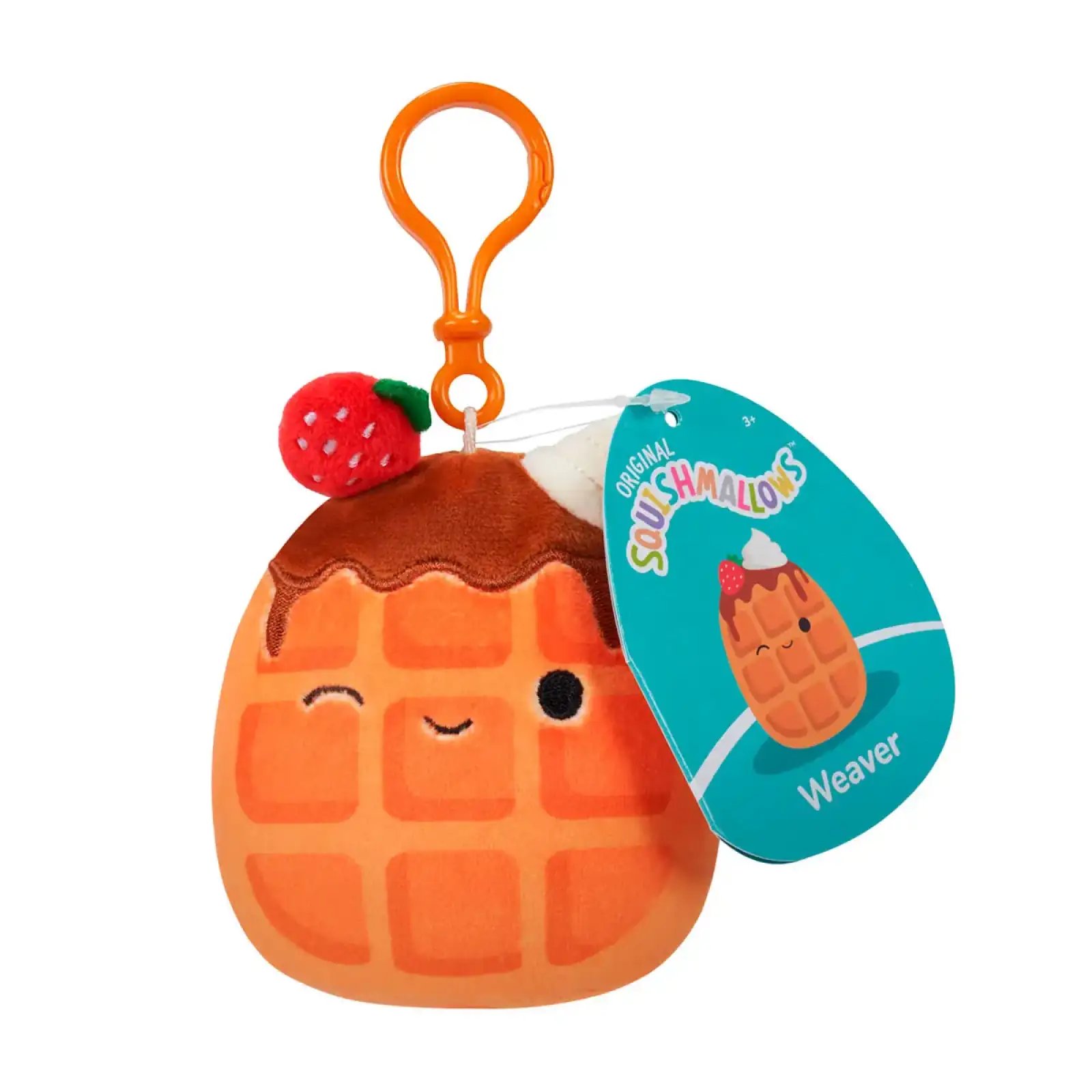 Мягкая игрушка на клипсе SQUISHMALLOWS – ВАФЕЛЬКА ВИВЕР (9 cm) (SQCP00219)