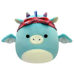 М'яка іграшка SQUISHMALLOWS – ДРАКОН У БАНДАНІ (19 cm) (SQCR04125)