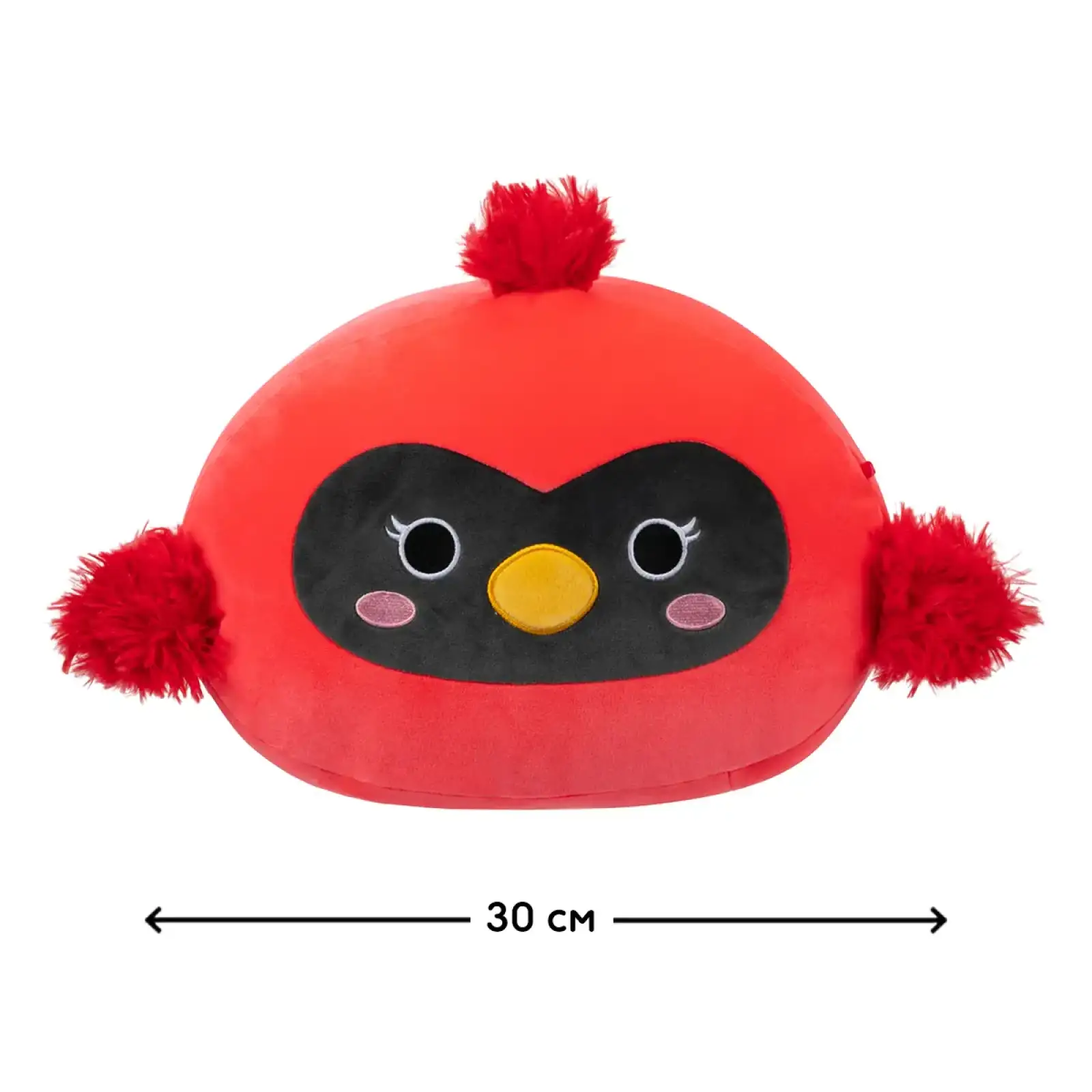 М'яка іграшка SQUISHMALLOWS – ЧЕРВОНИЙ КАРДИНАЛ (30 cm) (SQCR04194)