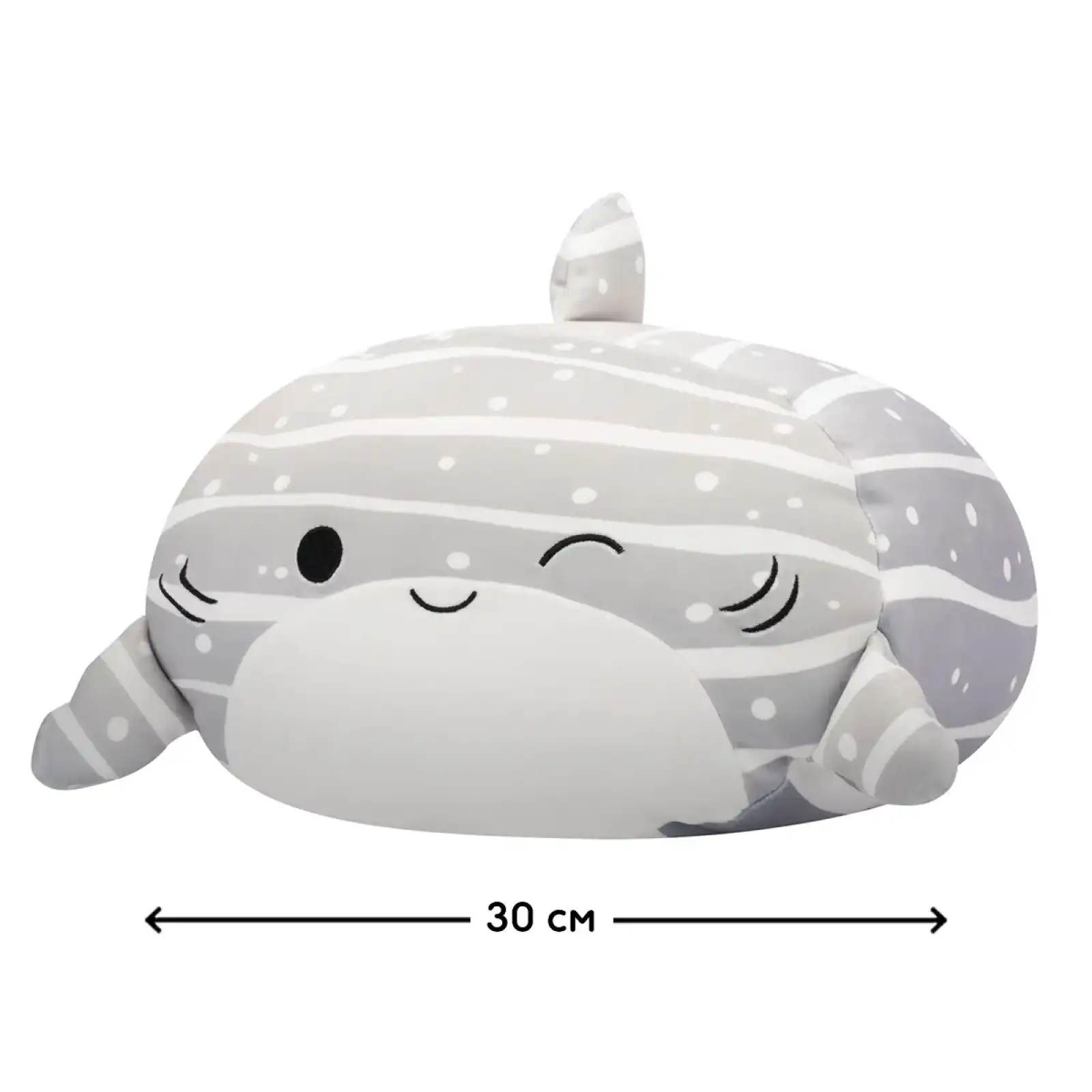 М'яка іграшка SQUISHMALLOWS – КИТОВА АКУЛА САЧІ (30 cm) (SQCR06550)