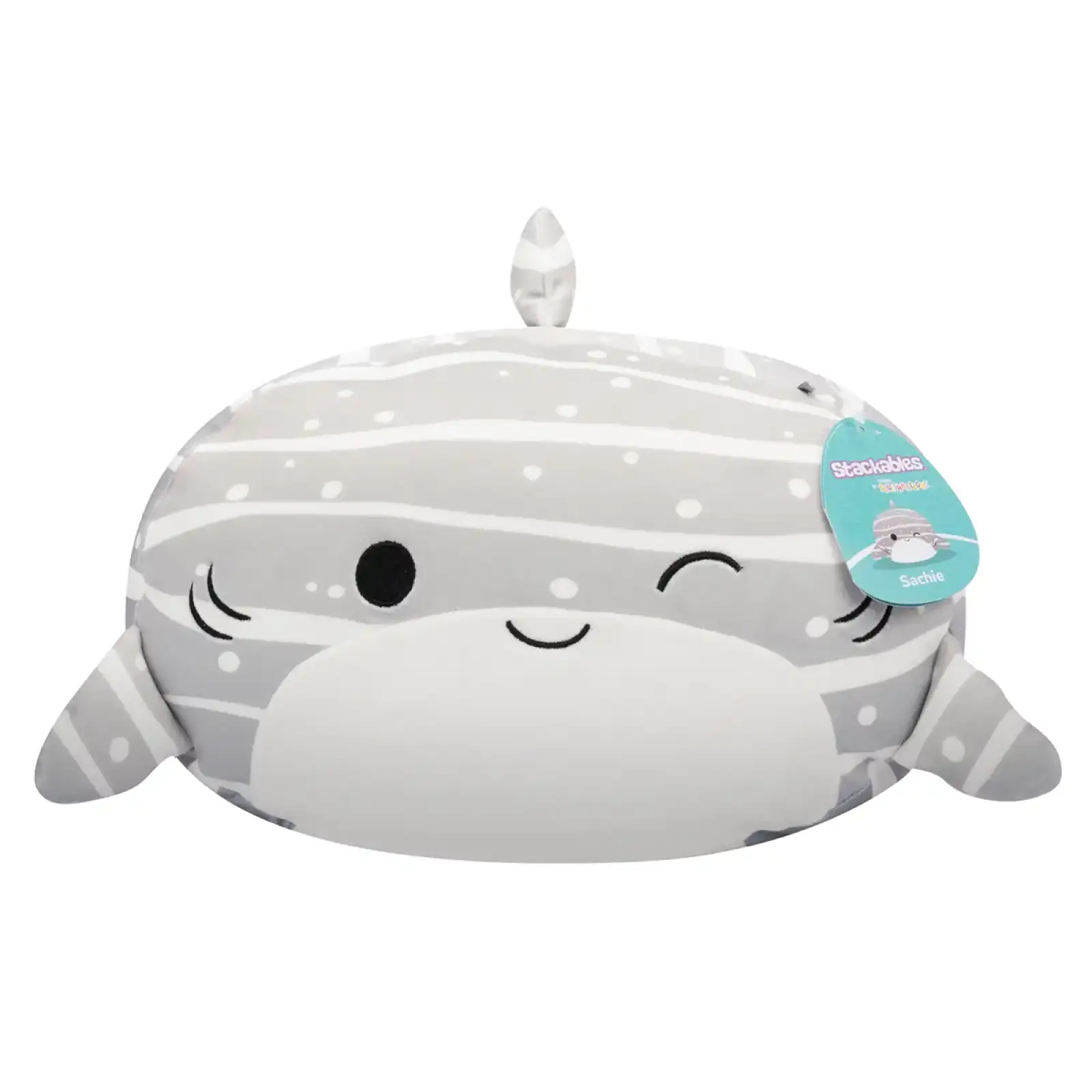 М'яка іграшка SQUISHMALLOWS – КИТОВА АКУЛА САЧІ (30 cm) (SQCR06550)