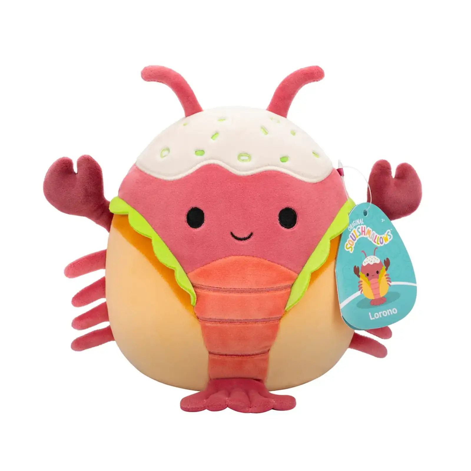М'яка іграшка SQUISHMALLOWS – ЛОБСТЕР ЛОРОНО (19 cm) (SQCR06592)