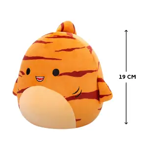 М'яка іграшка SQUISHMALLOWS – ТИГРОВА АКУЛА ДЖАГГЕР (19 cm) (SQCR06597)