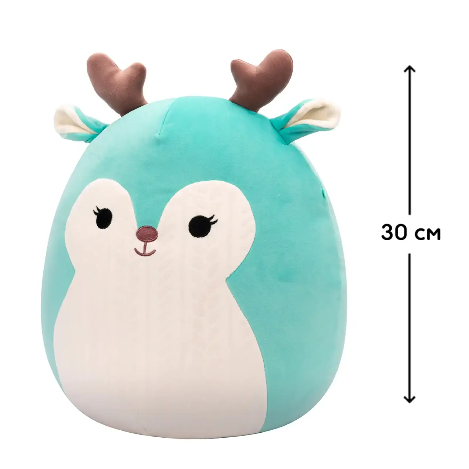 М'яка іграшка SQUISHMALLOWS – ОЛЕНЬ ЛОПСАНГ (30 cm) (SQCR06688)