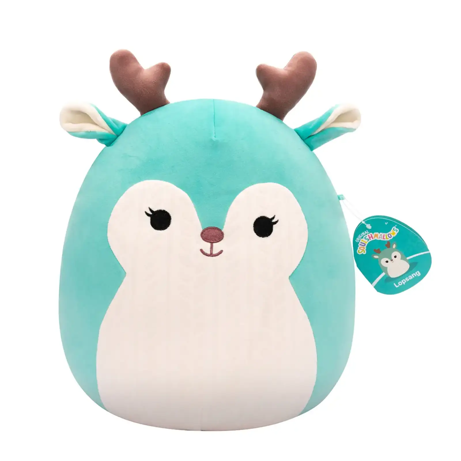М'яка іграшка SQUISHMALLOWS – ОЛЕНЬ ЛОПСАНГ (30 cm) (SQCR06688)