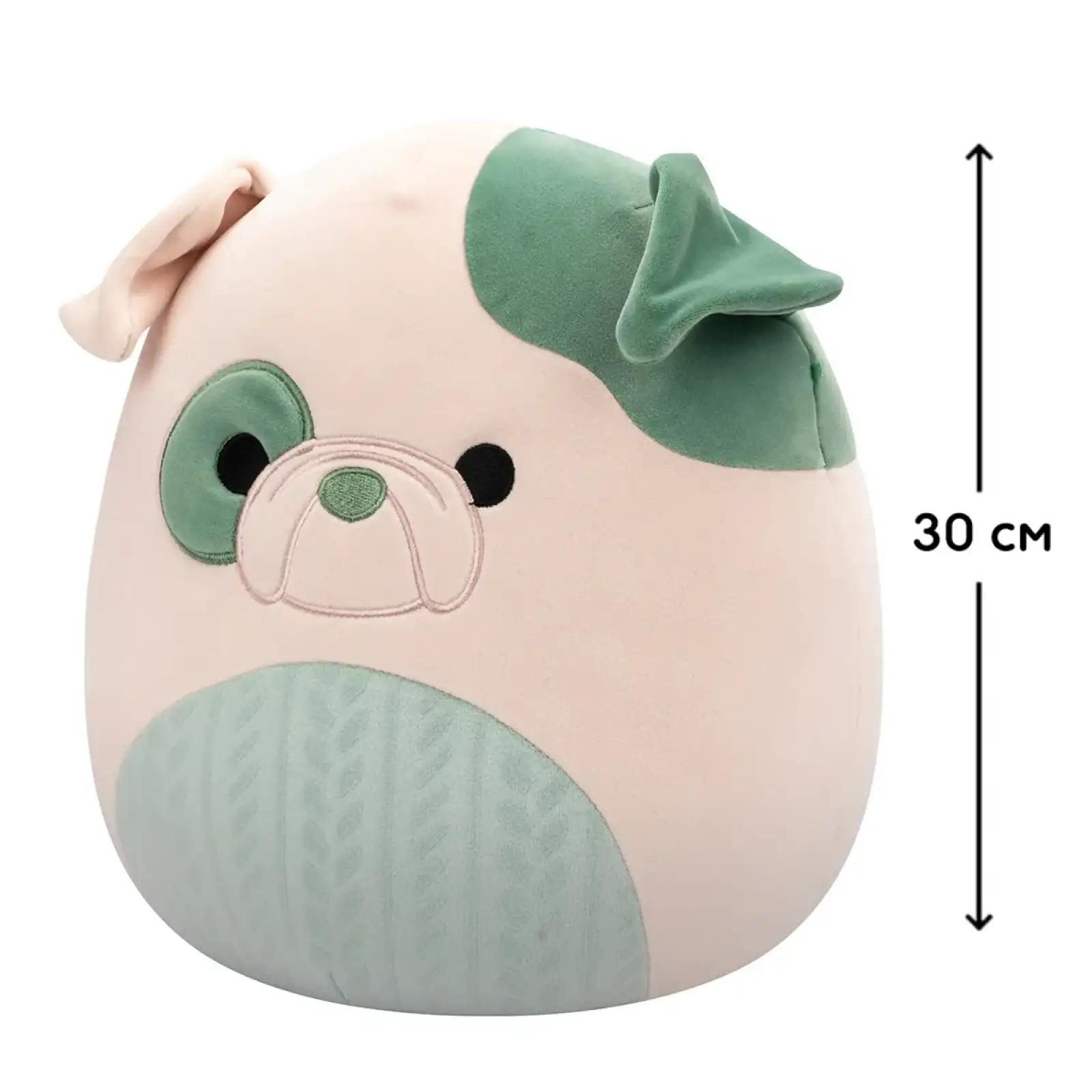 М'яка іграшка SQUISHMALLOWS – БУЛЬДОГ АВГУСТІН (30 cm) (SQCR06691)