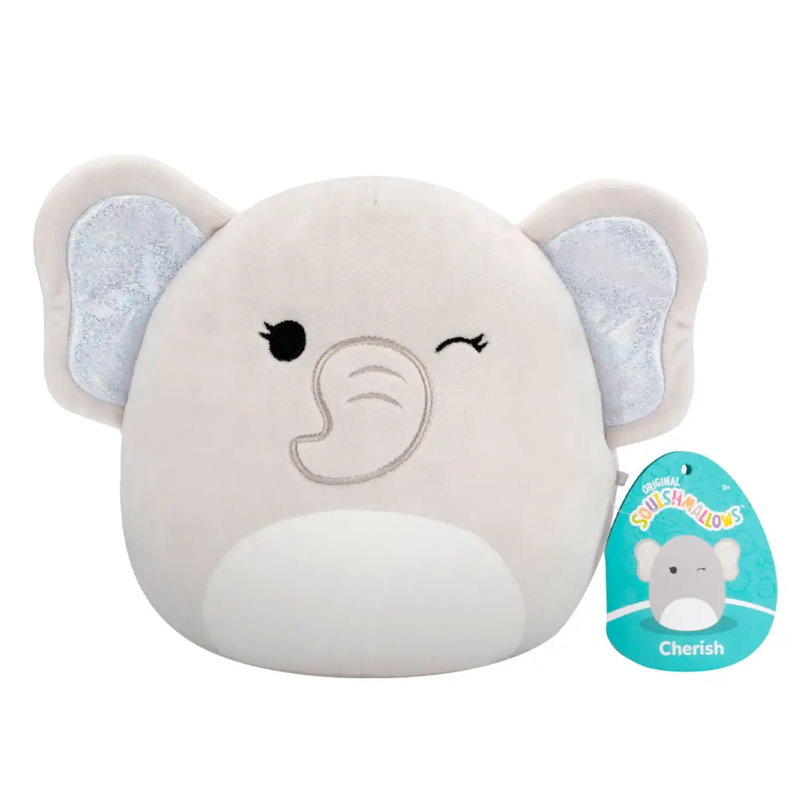 М'яка іграшка SQUISHMALLOWS – СЛОН ЧЕРІШ (19 cm) (SQCR07029)