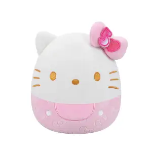 М'яка іграшка SQUISHMALLOWS – ХЕЛОУ КІТТІ У РОЖЕВОМУ (20 cm) (SQSN00497)