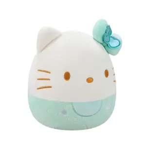 М'яка іграшка SQUISHMALLOWS – ХЕЛОУ КІТТІ У СМАРАГДОВОМУ (20 cm) (SQSN00498)