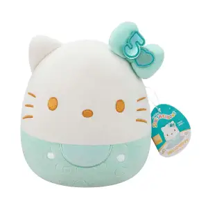 М'яка іграшка SQUISHMALLOWS – ХЕЛОУ КІТТІ У СМАРАГДОВОМУ (20 cm) (SQSN00498)