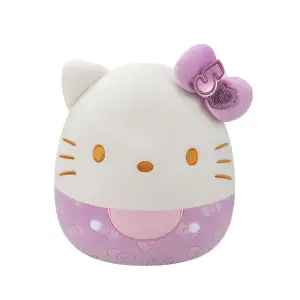 М'яка іграшка SQUISHMALLOWS – ХЕЛОУ КІТТІ В ПУРПУРОВОМУ (20 cm) (SQSN00499)