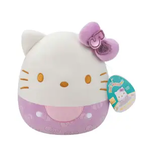 М'яка іграшка SQUISHMALLOWS – ХЕЛОУ КІТТІ В ПУРПУРОВОМУ (20 cm) (SQSN00499)