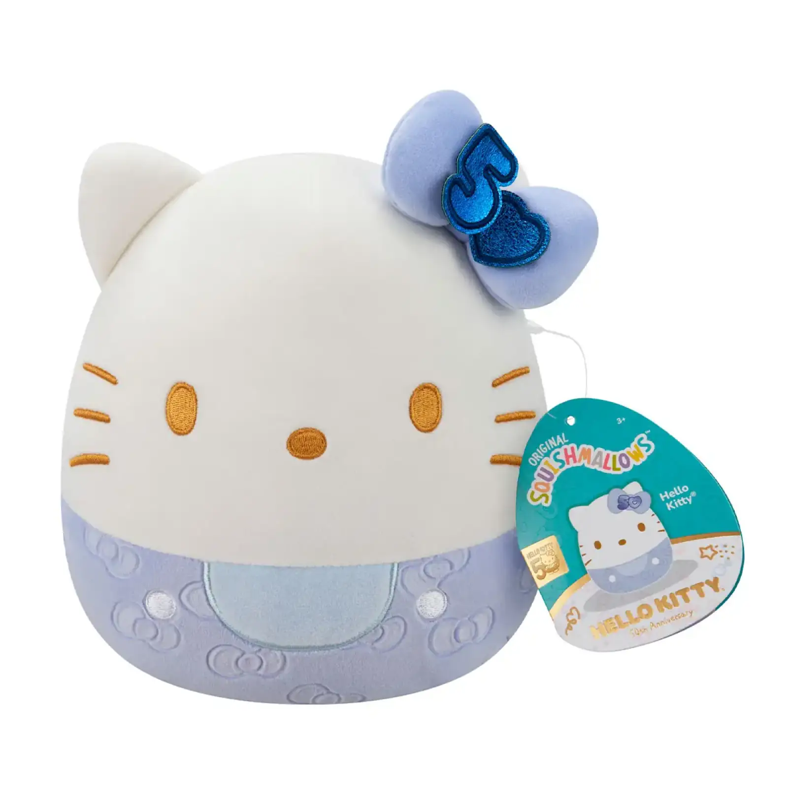 Мягкая игрушка SQUISHMALLOWS – ХЕЛЛОУ КИТТИ В СИНЕМ (20 cm) (SQSN00500)