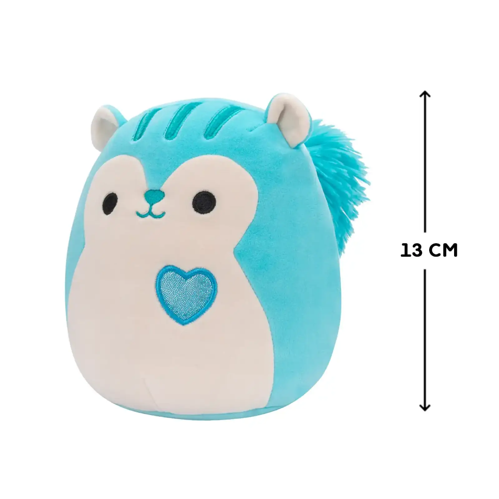М'яка іграшка SQUISHMALLOWS – БІЛКА САНТЬЯГО (13 cm) (SQVA00788)