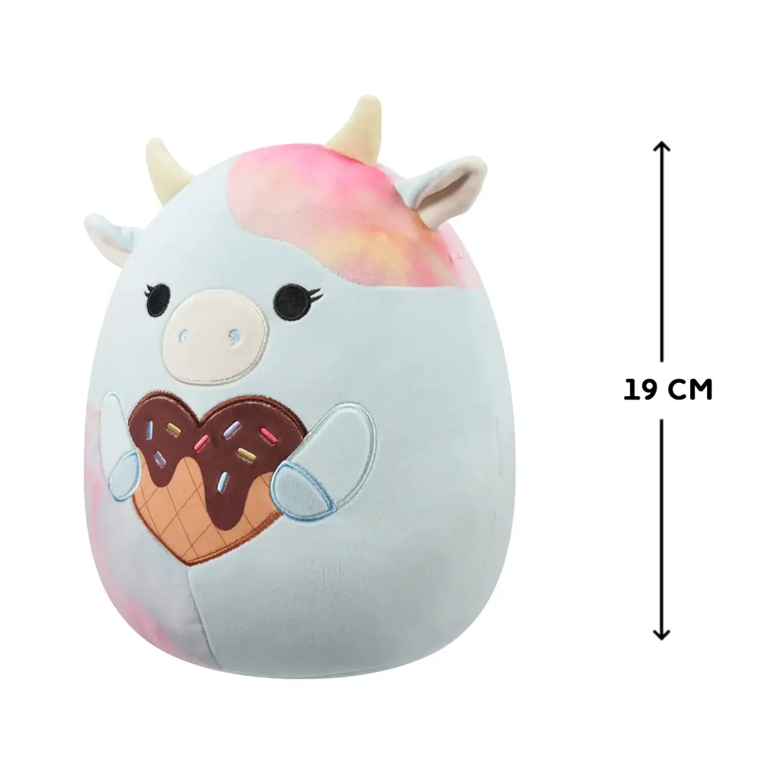 М'яка іграшка SQUISHMALLOWS – КОРІВКА КАЄДІЯ (19 cm) (SQVA00861)