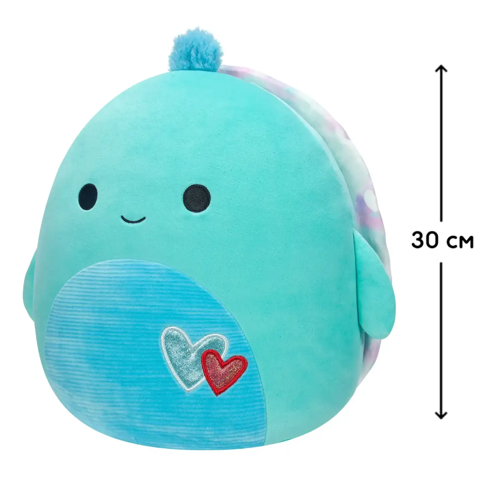Мягкая игрушка SQUISHMALLOWS – ЧЕРЕПАХА КАСКАД (30 cm) (SQVA00875)