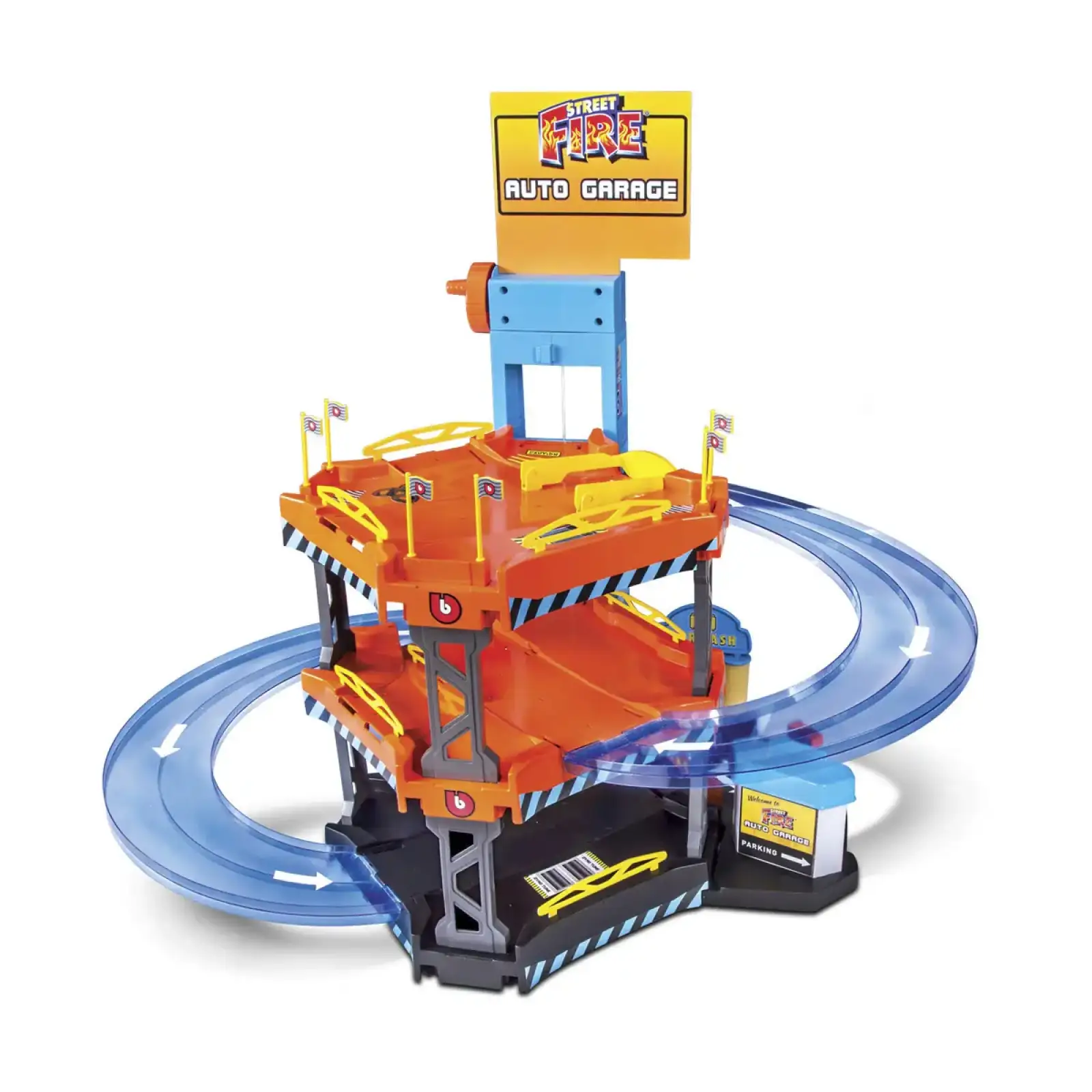 Игровой набор - ПАРКИНГ (3 уровня, 2 машинки 1:43) Bburago (18-30361)