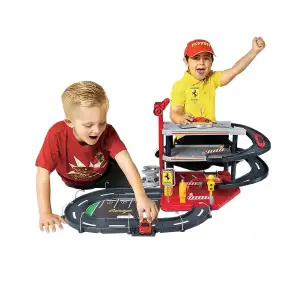 Ігровий набір - ГАРАЖ FERRARI (3 рівні, 2 машинки 1:43) Bburago (18-31204)
