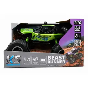 Автомобіль KS DRIVE на р/к - BEAST RUNNER (2.4 GHz, акум. 7.4 V, зелений) (10003-1102)