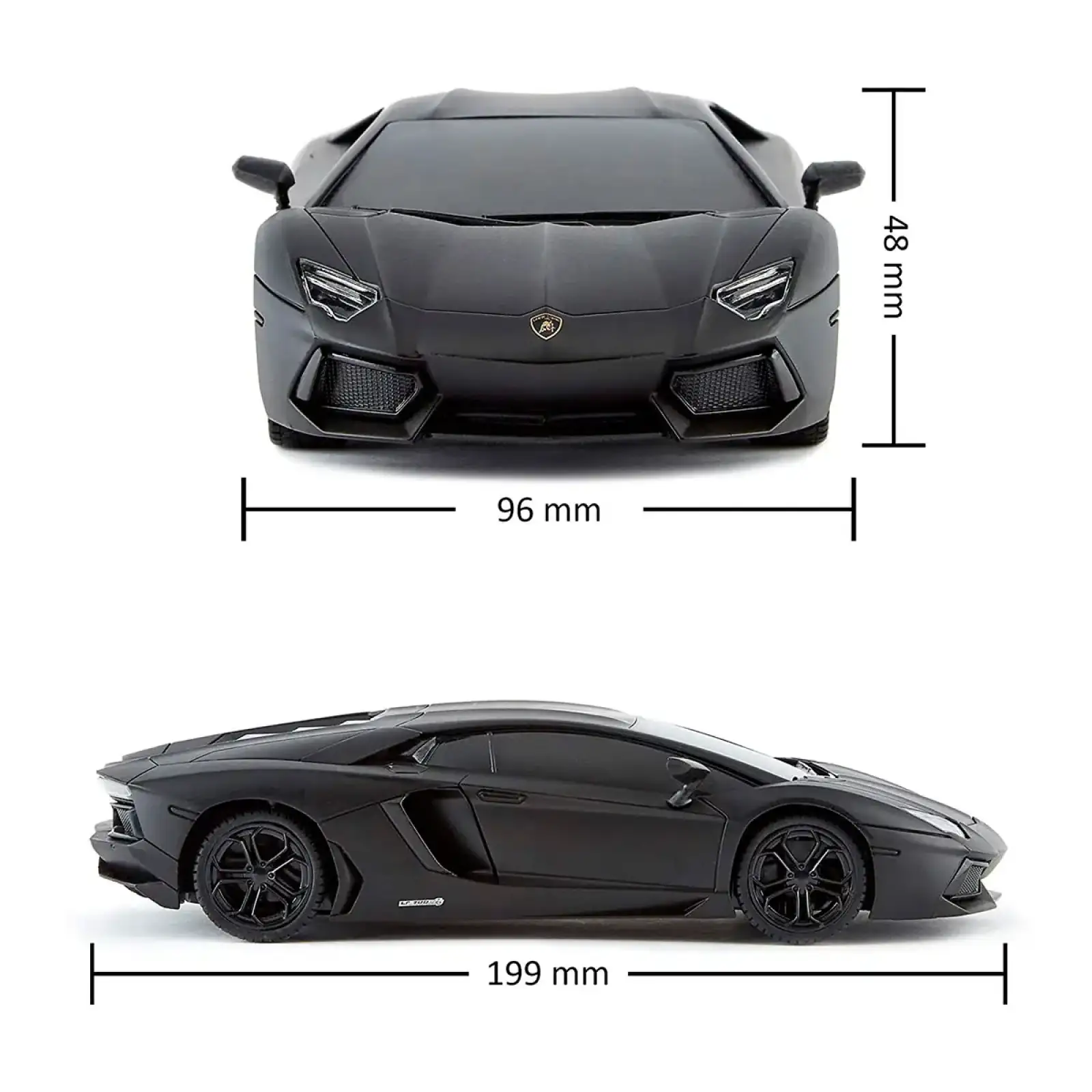 Автомобіль KS DRIVE на р/к - LAMBORGHINI AVENTADOR LP 700-4 (1:24, 2.4Ghz, чорний) (124GLBB)